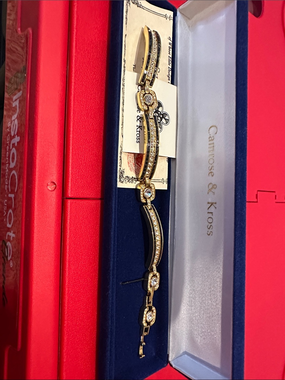 Camrose & Kross Gold Crystal Link Bracelet